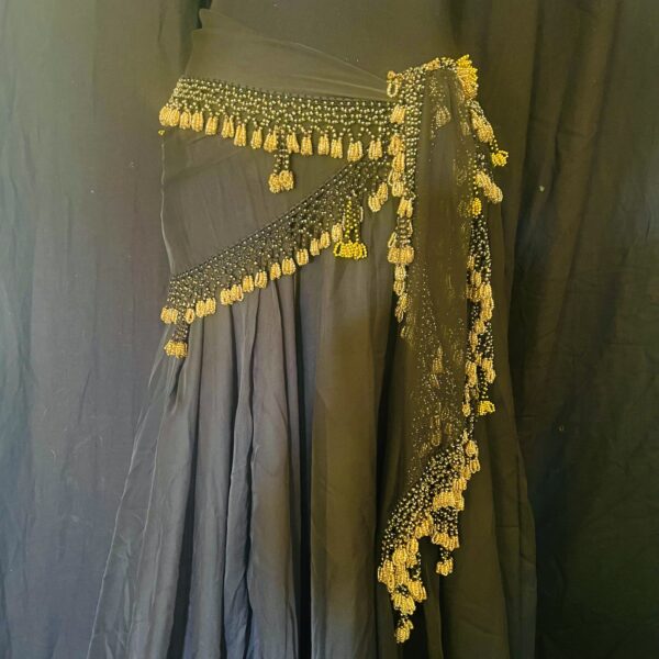 Black & Gold Bead (long)