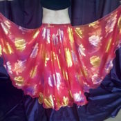 Red Flounce & Flower