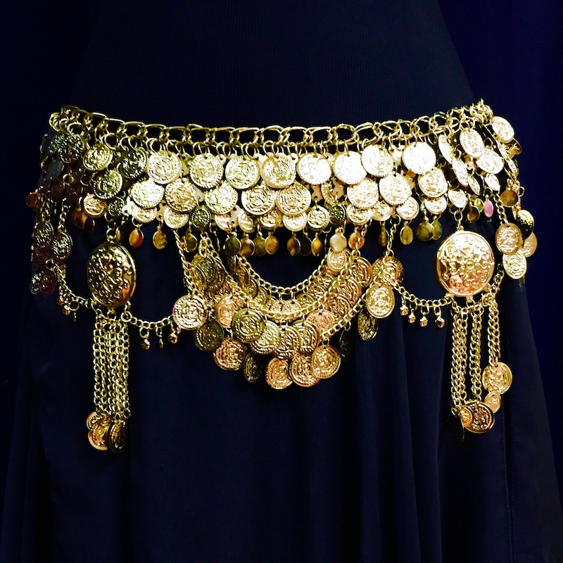 Gold Belt- 'Medallion'  Amera's Palace Belly Dance Boutique