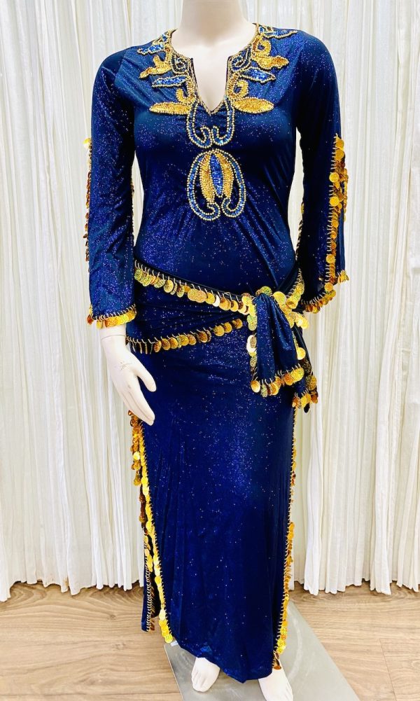 Brown Print Galabaya main image 1