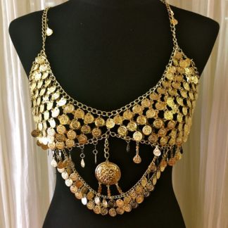 gold bra